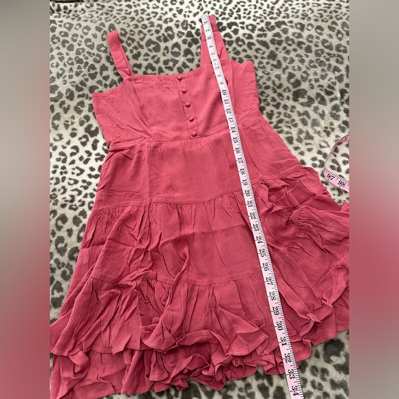 Forever 21 Sweetheart Fit & Flare Mini Dress in Rose Petal Pink Size Medium - Picture 15 of 16